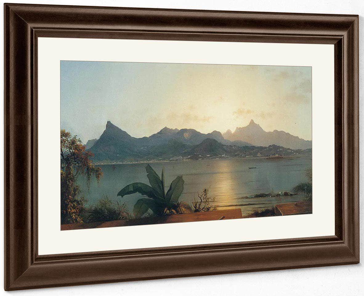 Sunset Harbor At Rio By Martin Johnson Heade Fine Art Print
