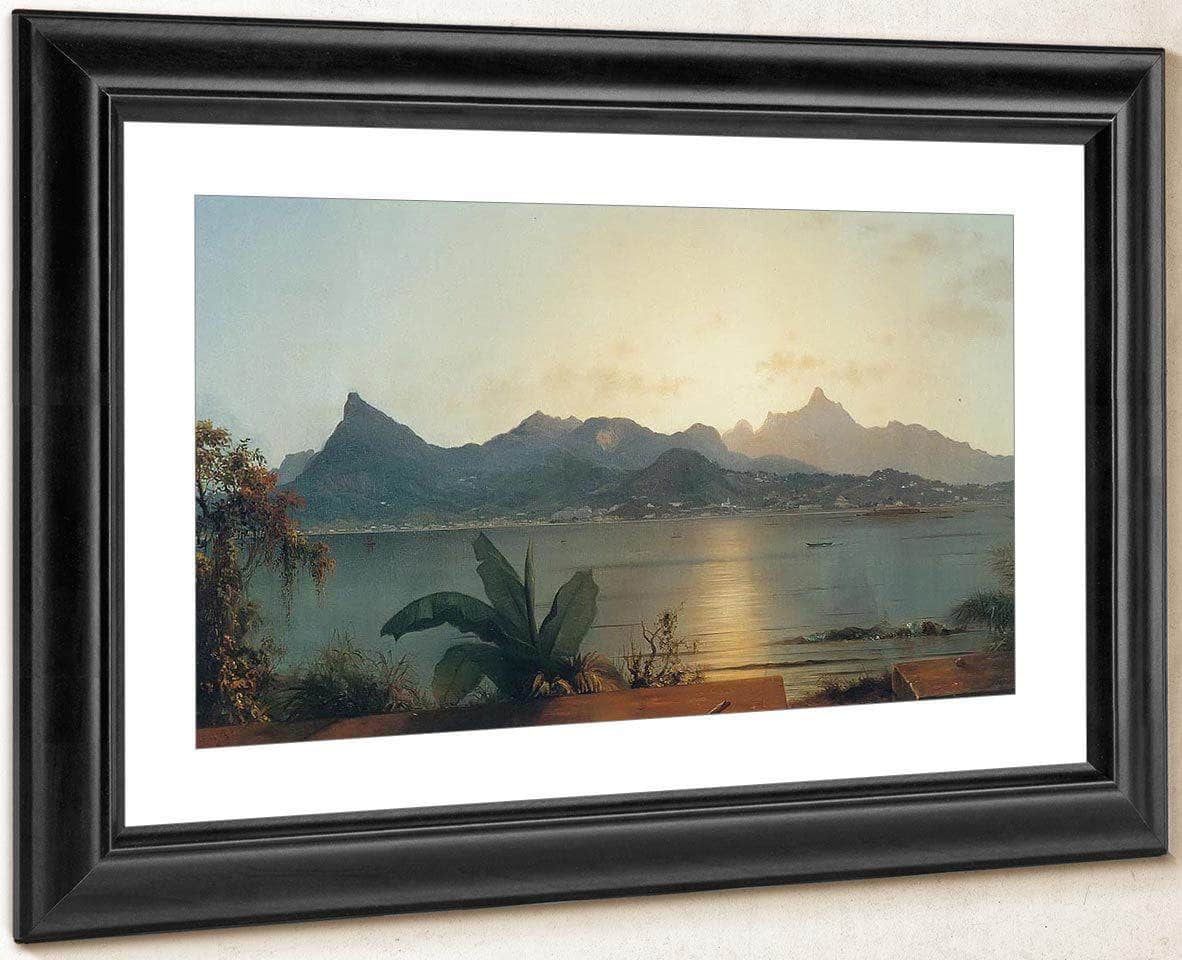 Sunset Harbor At Rio By Martin Johnson Heade Fine Art Print