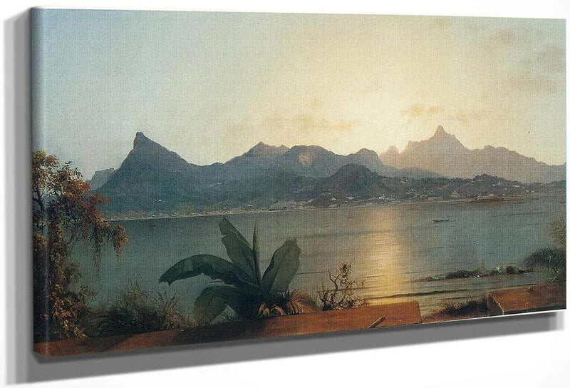 Sunset Harbor At Rio By Martin Johnson Heade Fine Art Print