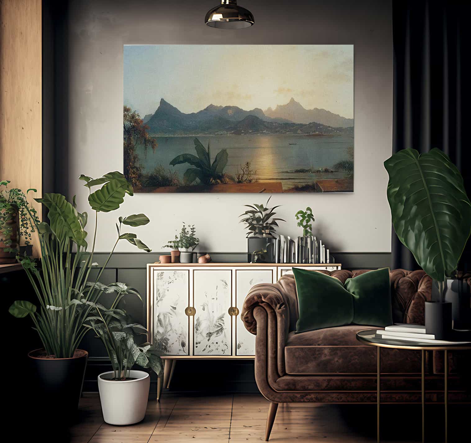 Sunset Harbor At Rio By Martin Johnson Heade Fine Art Print