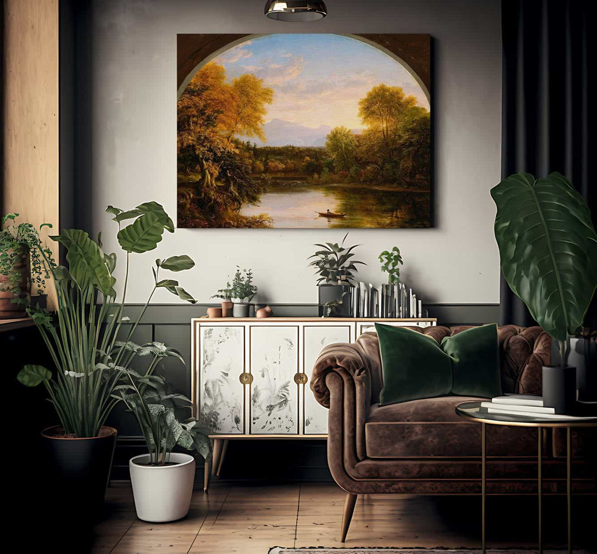 Sunset In The Catskills By Cole Thomas Fine Art Print