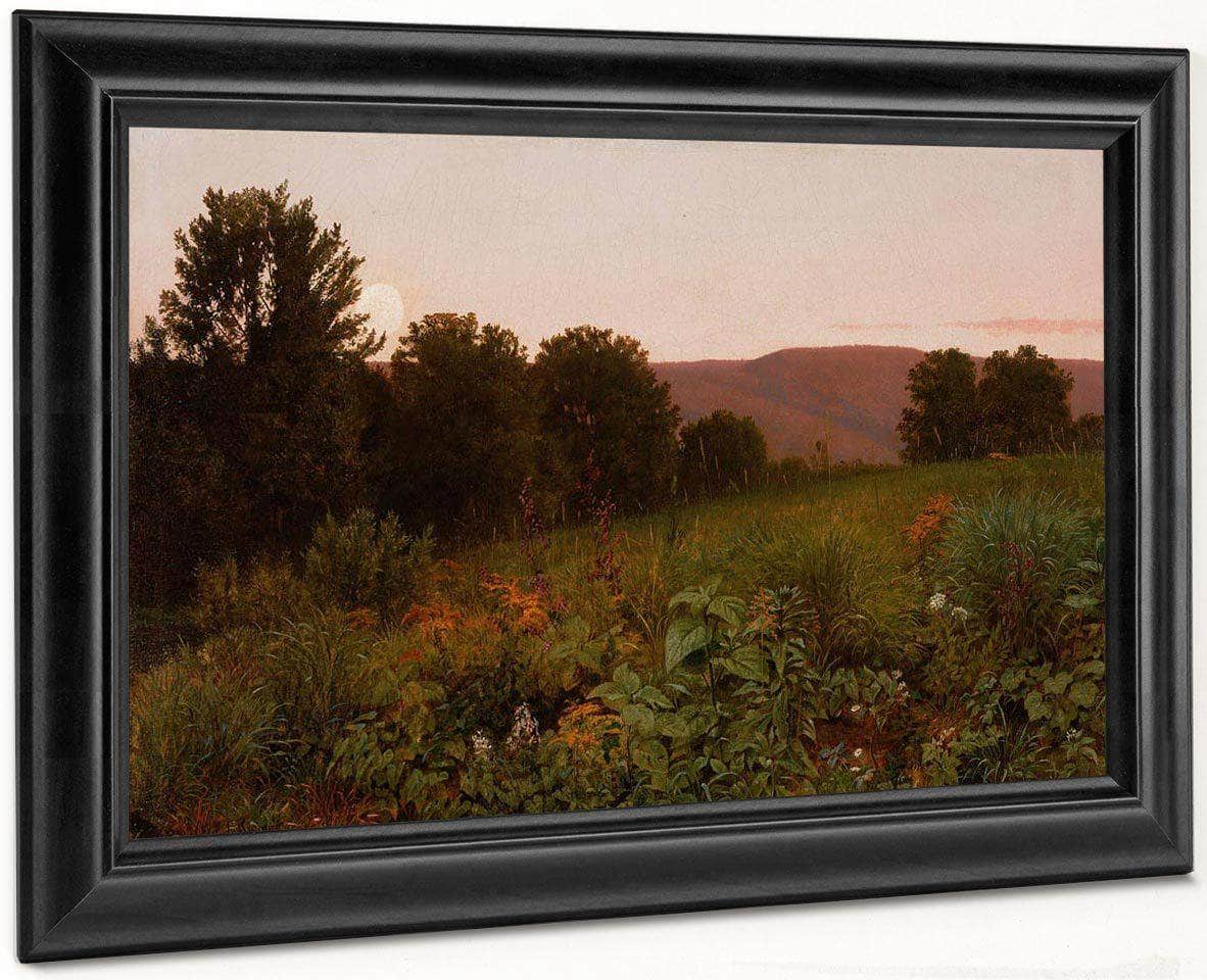 Sunset On The Meadow By William Trost Richards Fine Art Print