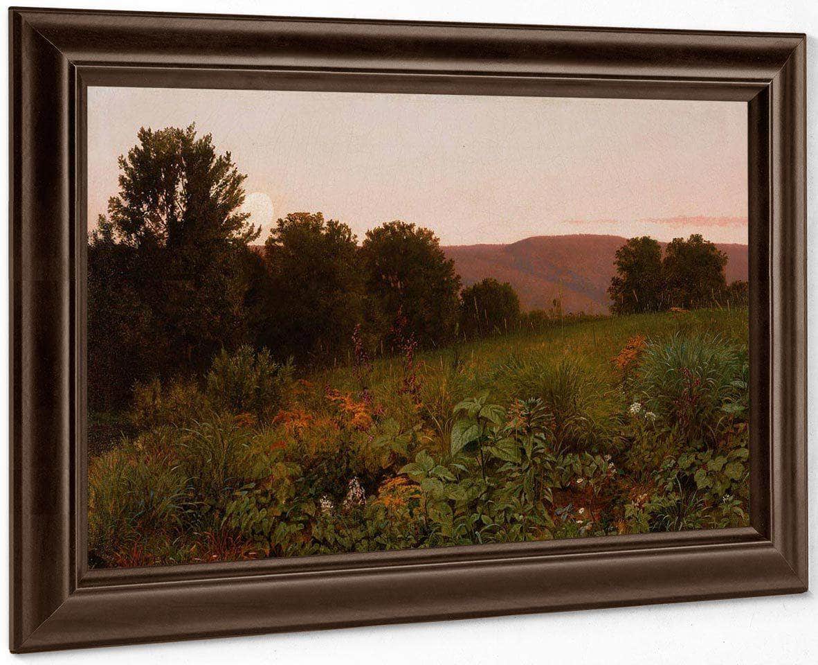 Sunset On The Meadow By William Trost Richards Fine Art Print