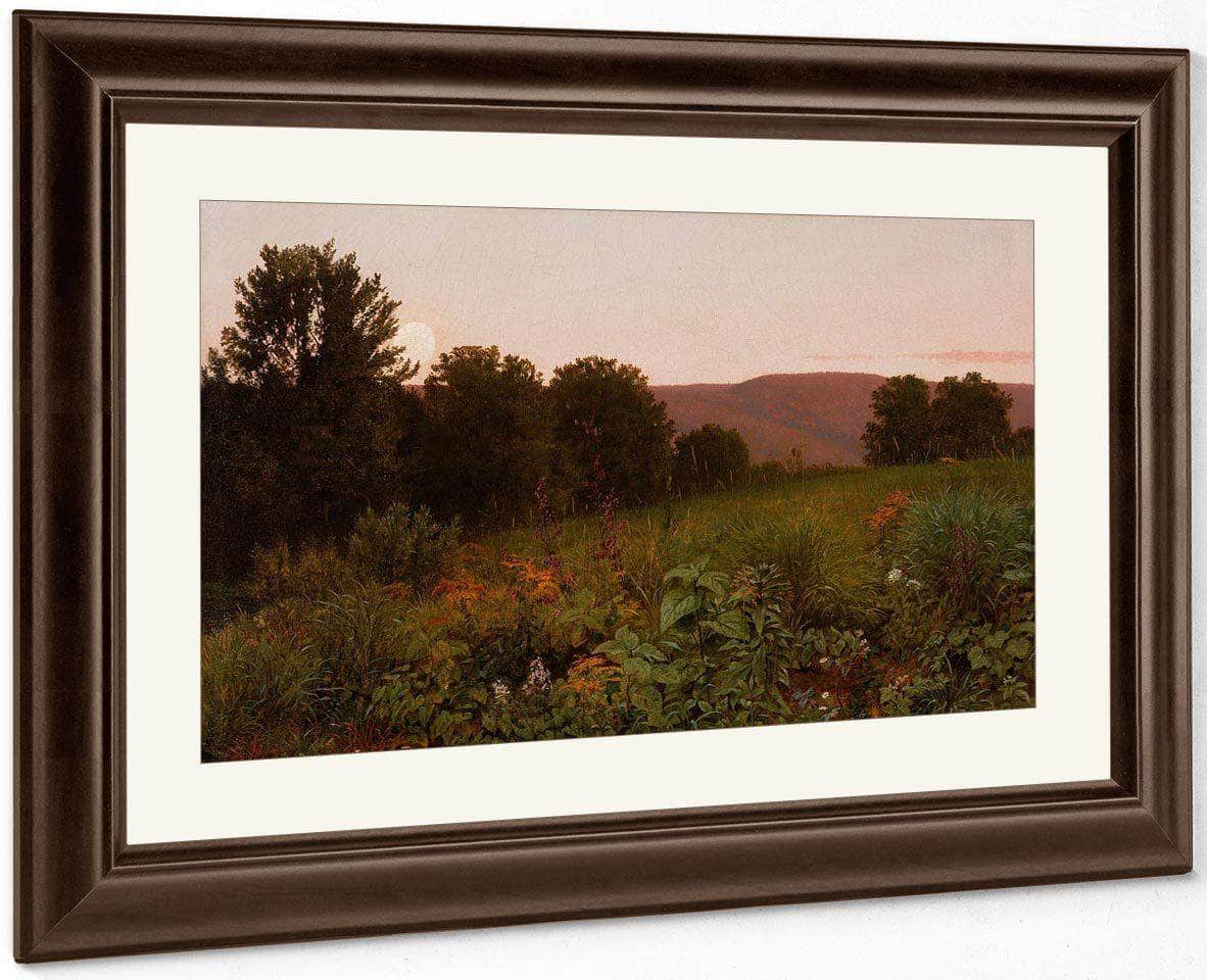 Sunset On The Meadow By William Trost Richards Fine Art Print