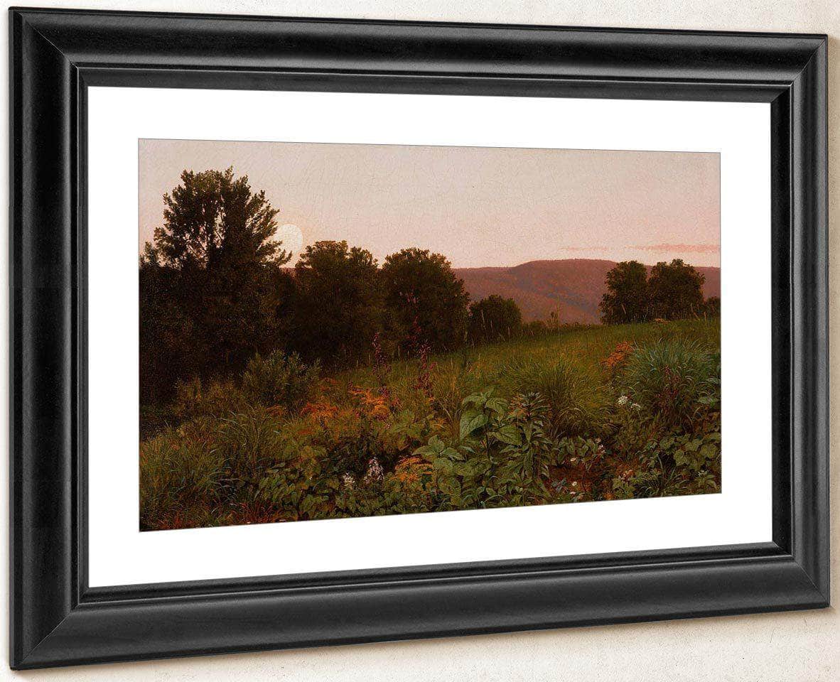 Sunset On The Meadow By William Trost Richards Fine Art Print
