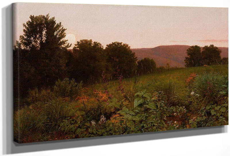 Sunset On The Meadow By William Trost Richards Fine Art Print