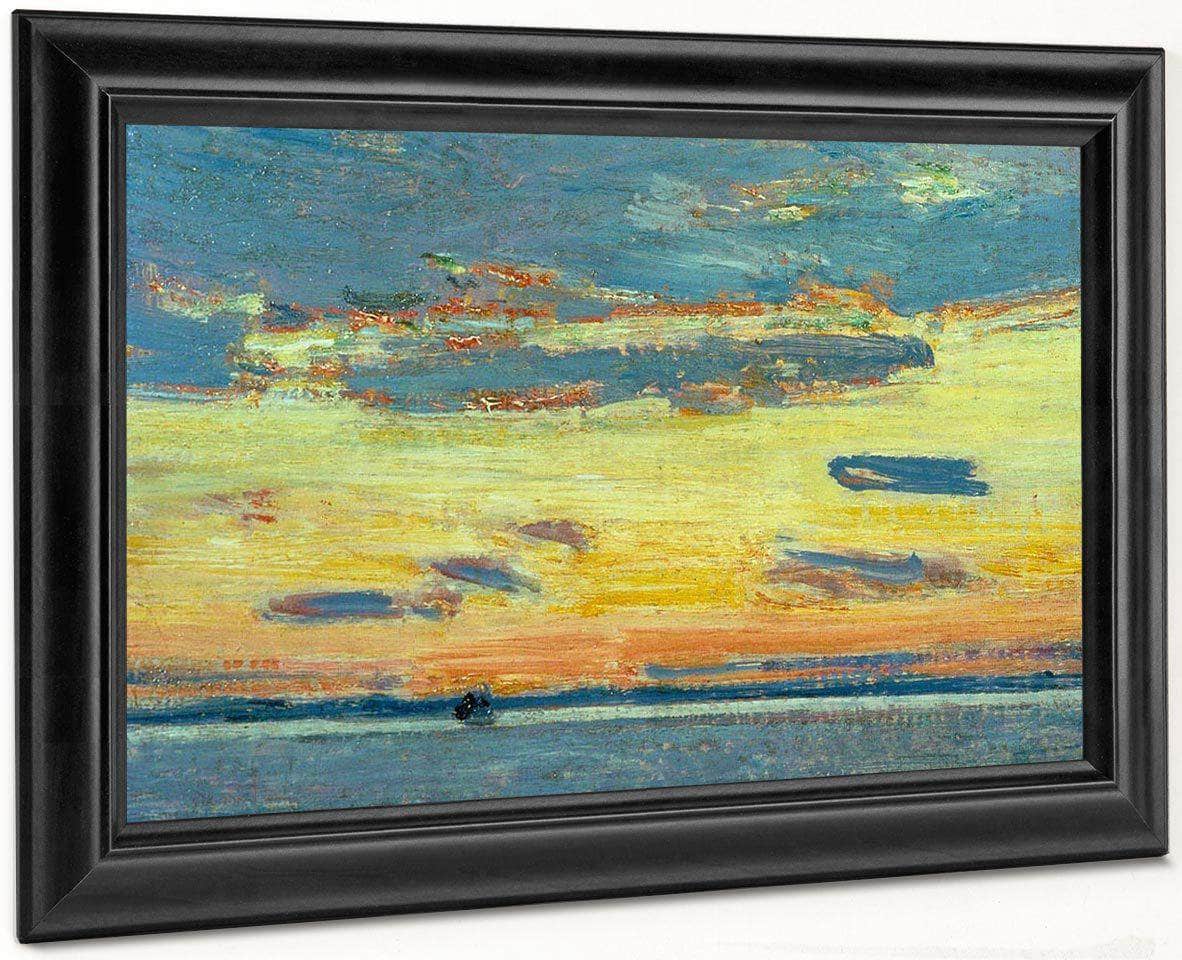 Sunset On The Sea By Childe Hassam Fine Art Print