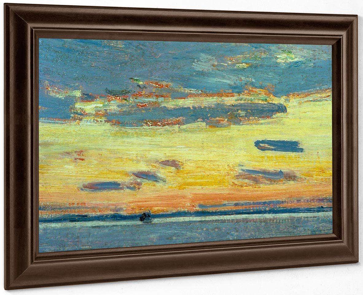 Sunset On The Sea By Childe Hassam Fine Art Print