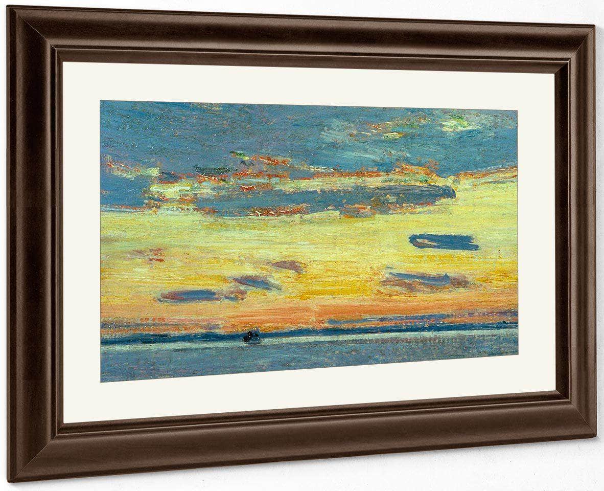 Sunset On The Sea By Childe Hassam Fine Art Print