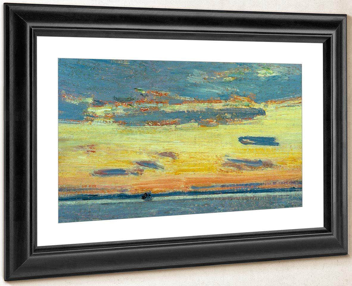 Sunset On The Sea By Childe Hassam Fine Art Print