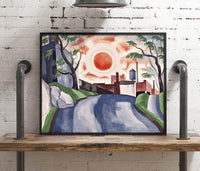 Sunset Painting Oscar Bluemner Canvas Art Fine Art Print
