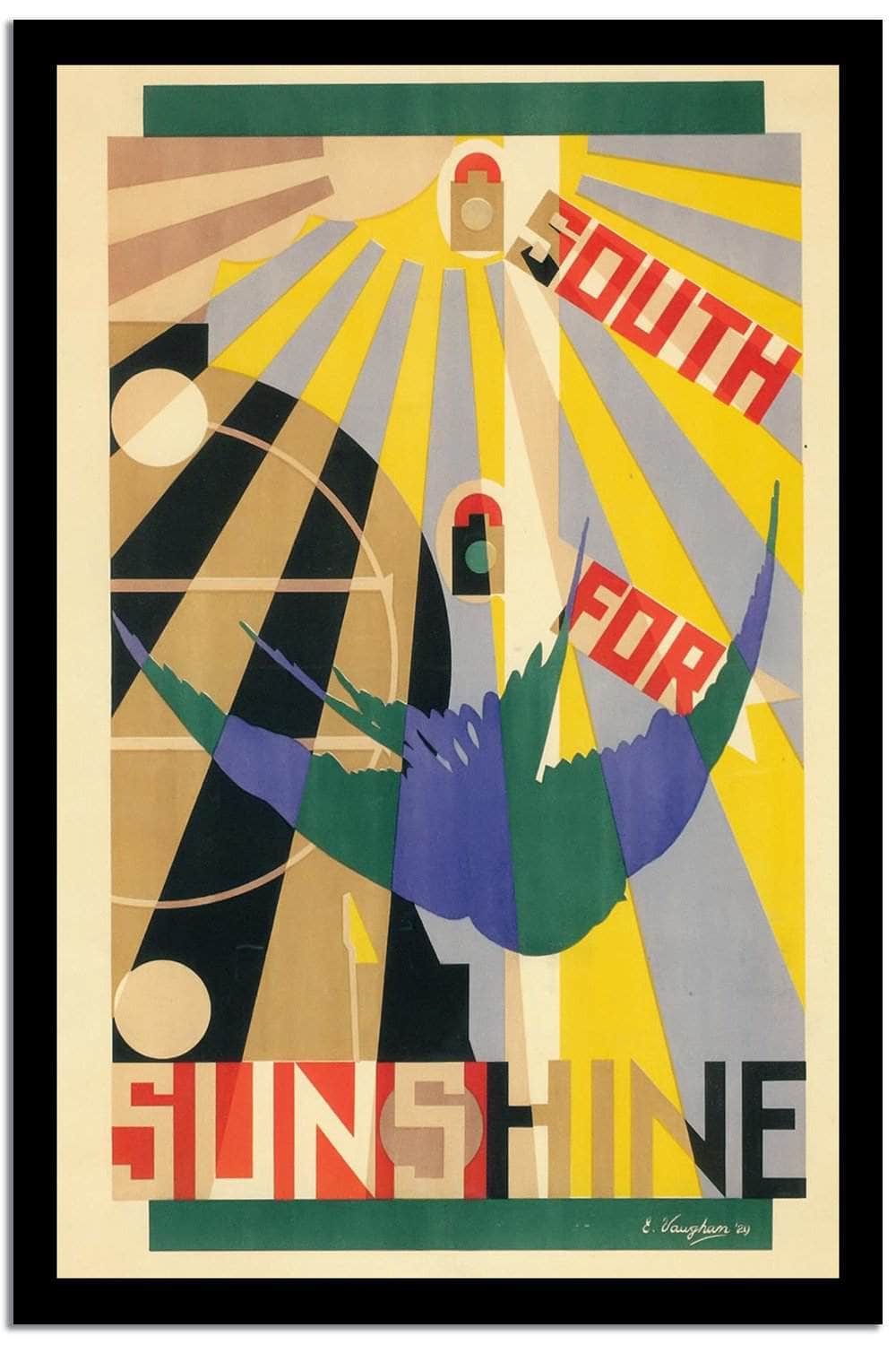 Sunshine  Vintage Poster Fine Art Print