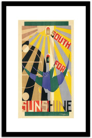 Sunshine  Vintage Poster Fine Art Print