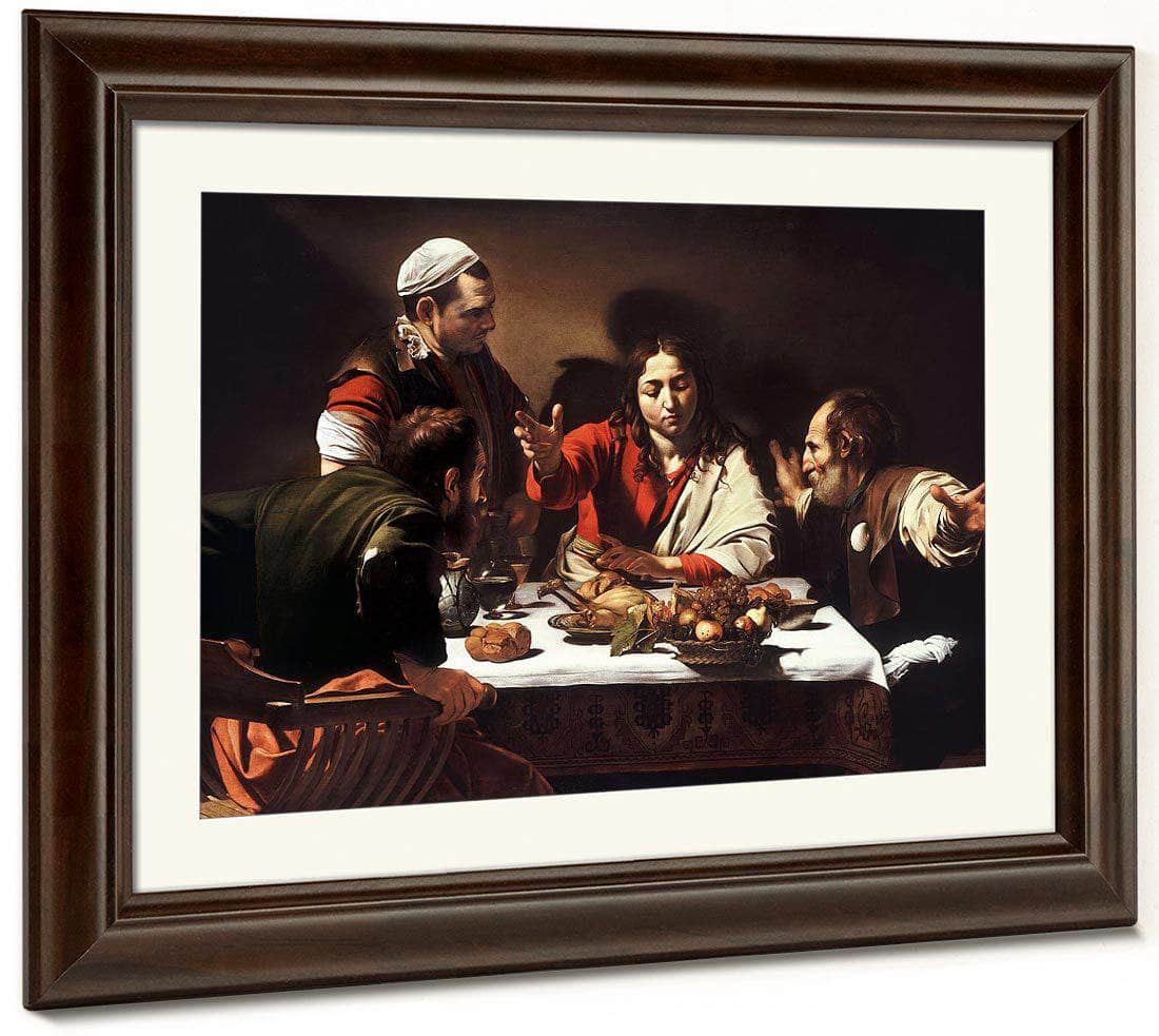 Supper At Emmaus 1602 By Caravaggio Fine Art Print
