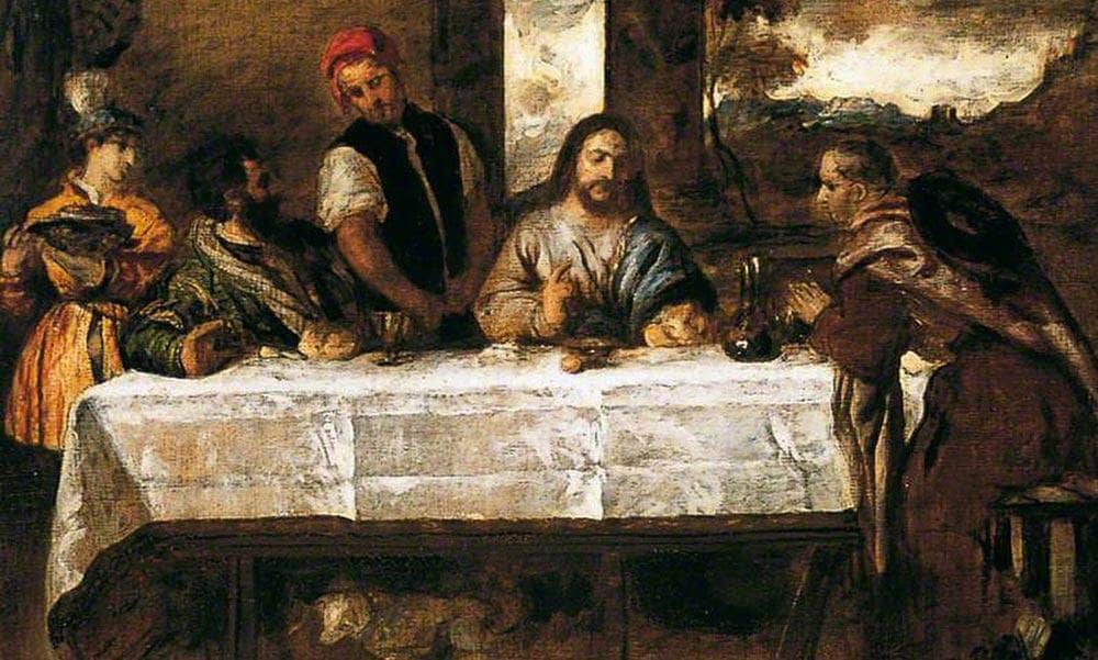 Supper At Emmaus (After Titian) By William Etty Fine Art Print