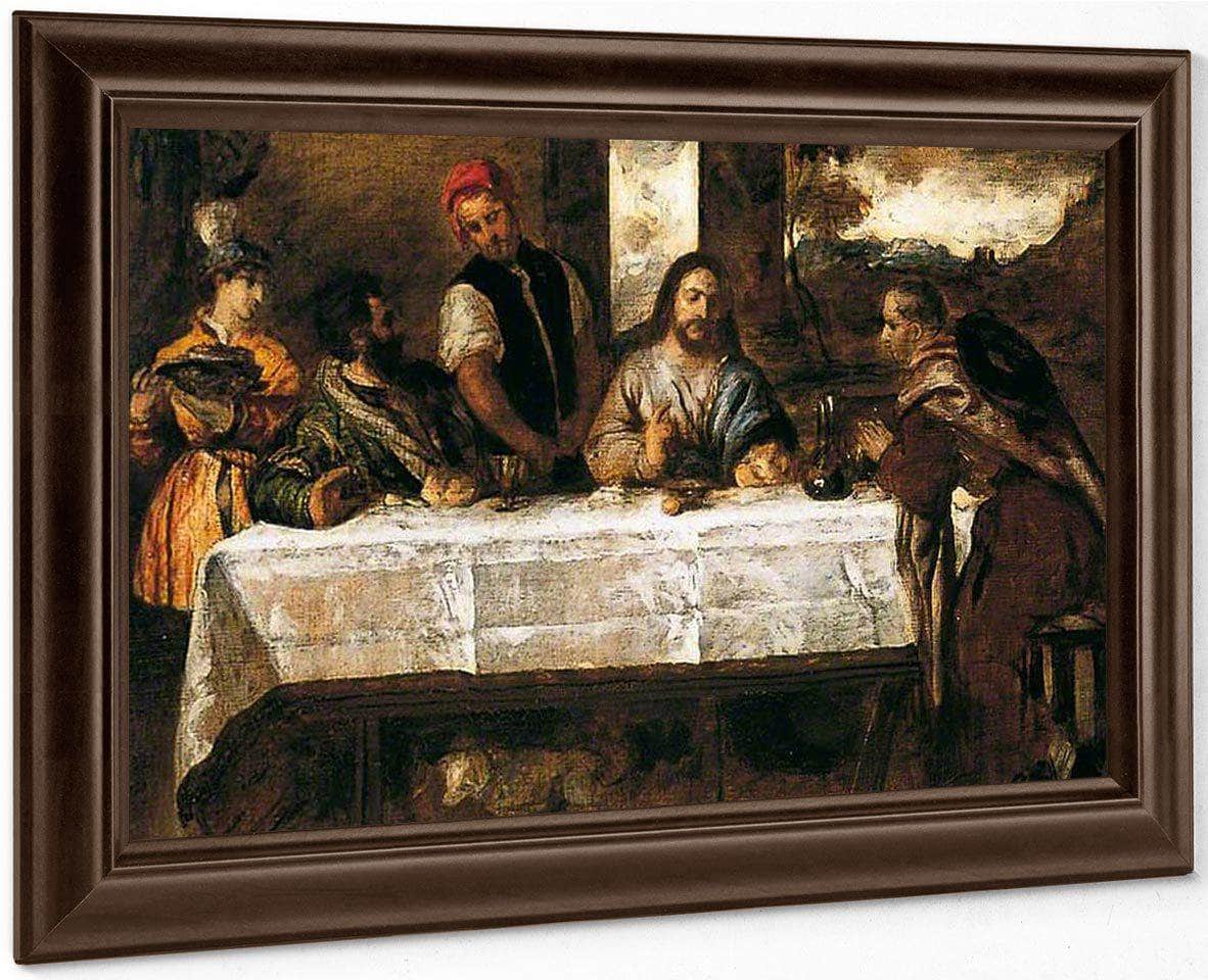 Supper At Emmaus (After Titian) By William Etty Fine Art Print