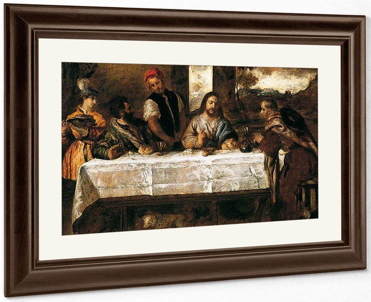 Supper At Emmaus (After Titian) By William Etty Fine Art Print