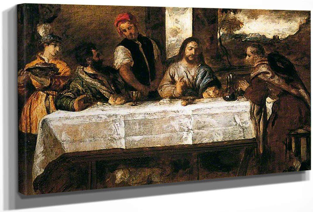 Supper At Emmaus (After Titian) By William Etty Fine Art Print