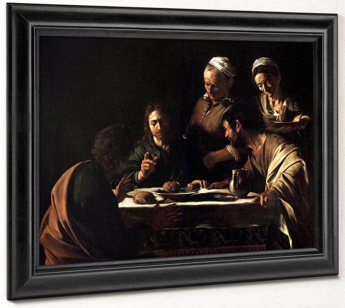 Supper At Emmaus By Caravaggio Fine Art Print