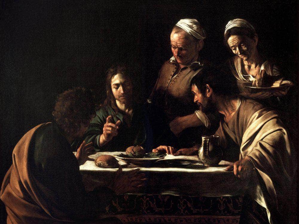 Supper At Emmaus By Caravaggio Fine Art Print
