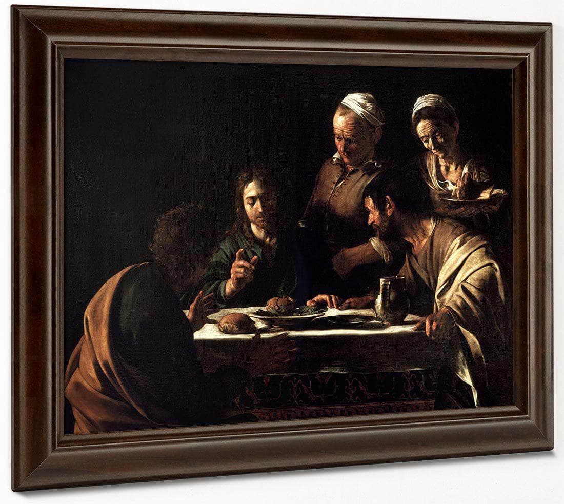 Supper At Emmaus By Caravaggio Fine Art Print
