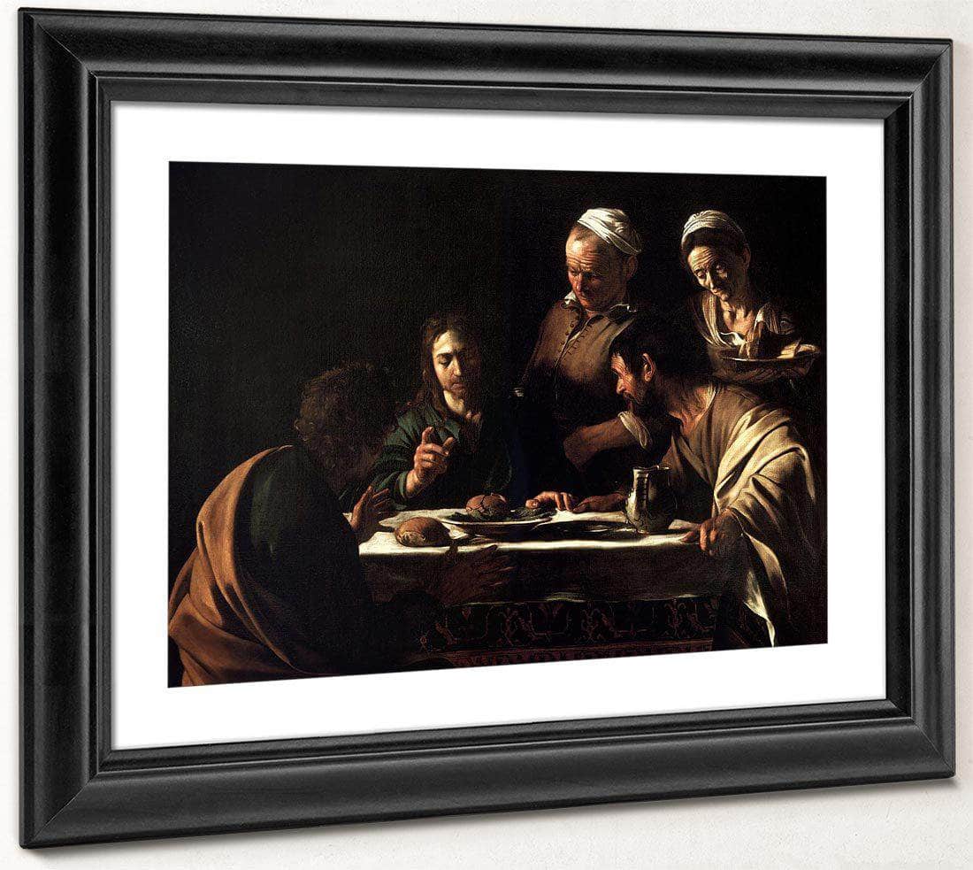 Supper At Emmaus By Caravaggio Fine Art Print