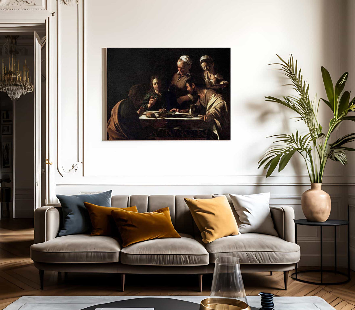 Supper At Emmaus By Caravaggio Fine Art Print
