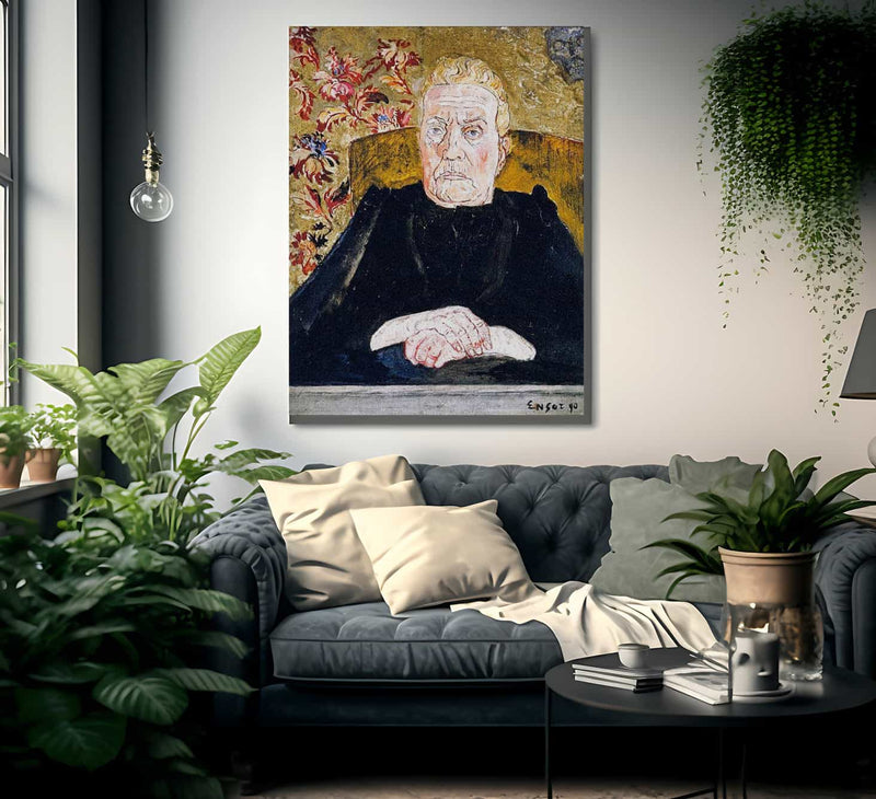 Surly Countenance By James Ensor Fine Art Print