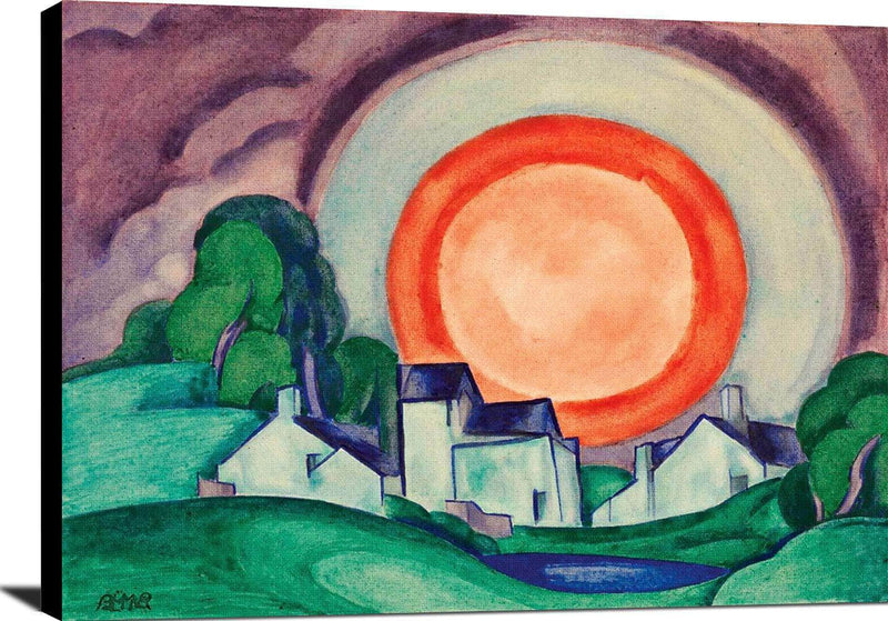 Surprise May Moon Painting Oscar Bluemner Canvas Art Fine Art Print