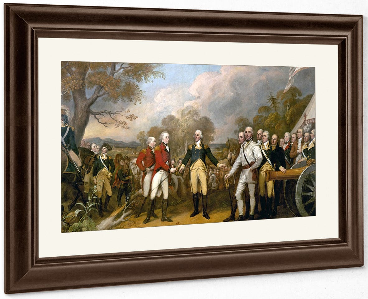 Surrender By Of General Burgoyne By John Trumbull Fine Art Print