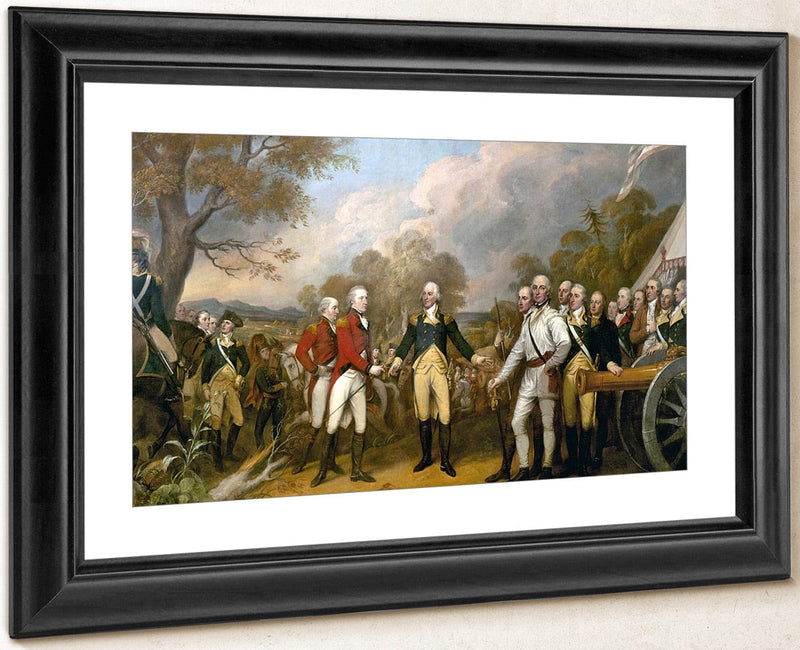 Surrender By Of General Burgoyne By John Trumbull Fine Art Print