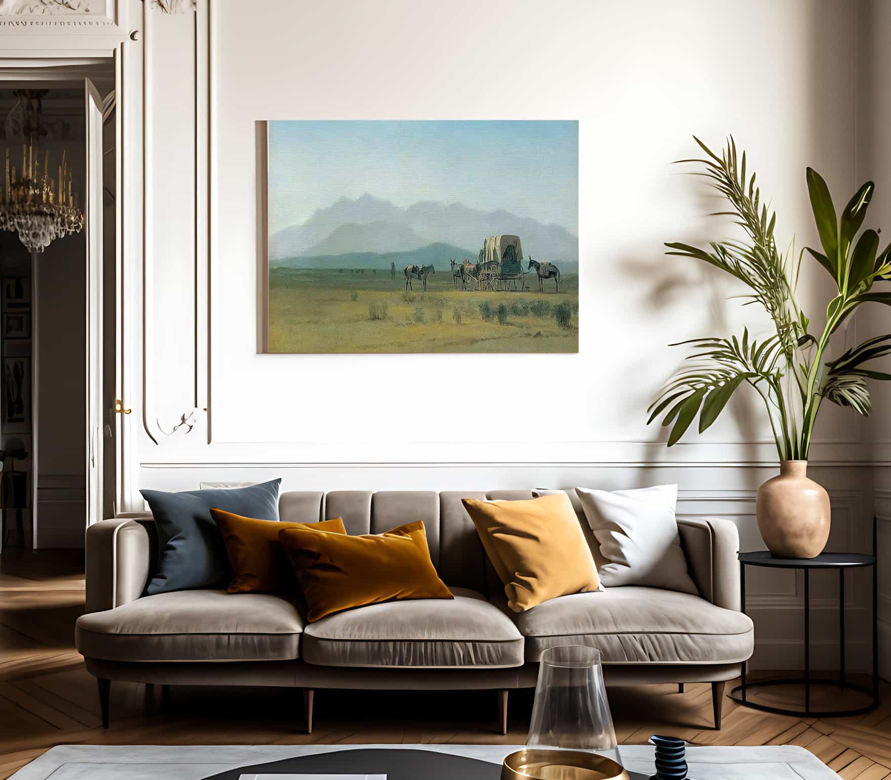 Surveyors Wagon By Albert Bierstadt Fine Art Print