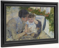 Susan Comforting The Baby By Mary Cassatt Fine Art Print