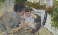Susan Comforting The Baby By Mary Cassatt Fine Art Print