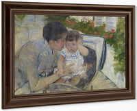 Susan Comforting The Baby By Mary Cassatt Fine Art Print