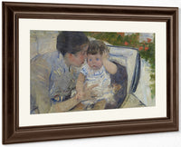 Susan Comforting The Baby By Mary Cassatt Fine Art Print