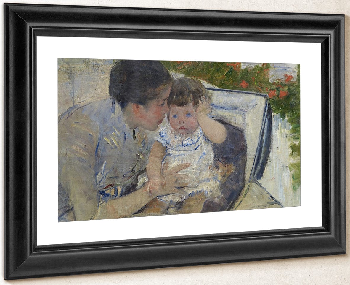 Susan Comforting The Baby By Mary Cassatt Fine Art Print