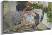 Susan Comforting The Baby By Mary Cassatt Fine Art Print