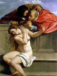 Susanna And The Elders 1610 By Artemisia Gentileschi Fine Art Print