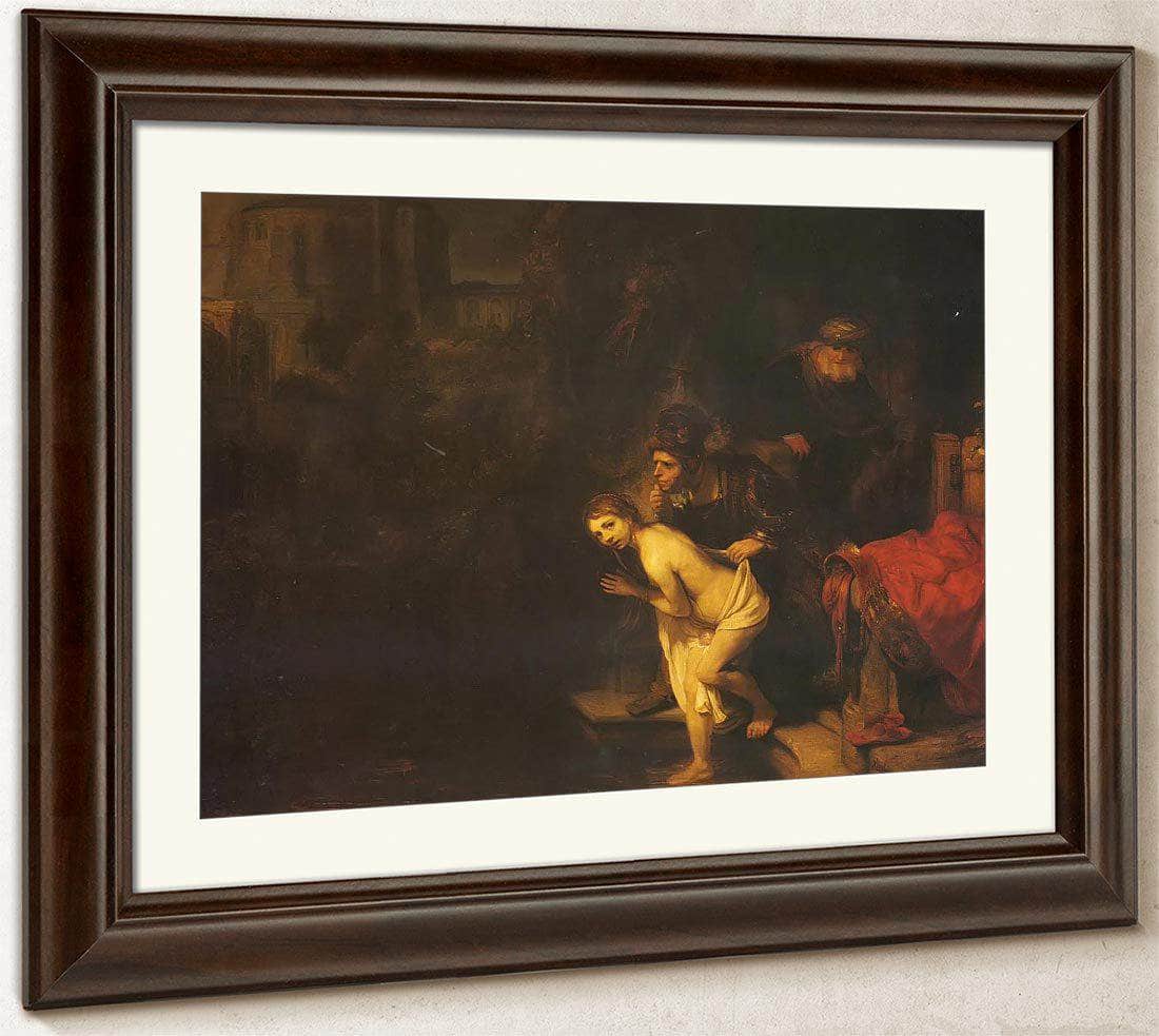 Susanna Surprised By The Elders, 1647 By Rembrandt Fine Art Print