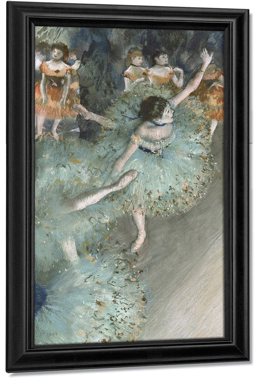 Swaying Dancer (Dancer In Green) By Edgar Degas Fine Art Print