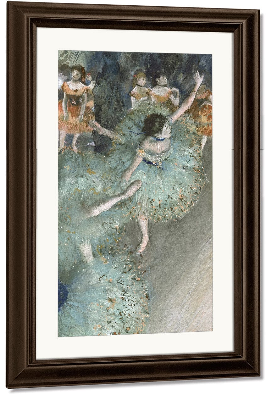 Swaying Dancer (Dancer In Green) By Edgar Degas Fine Art Print