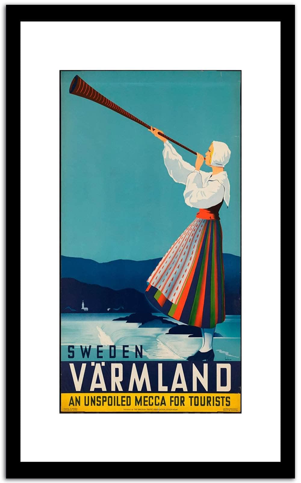 Sweden Var Mlalo  Vintage Poster Fine Art Print