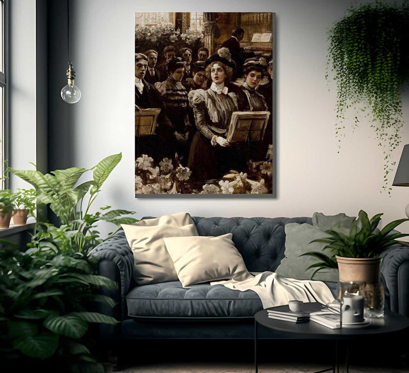 Sweet Harmony By Alice Barber Stephens Fine Art Print