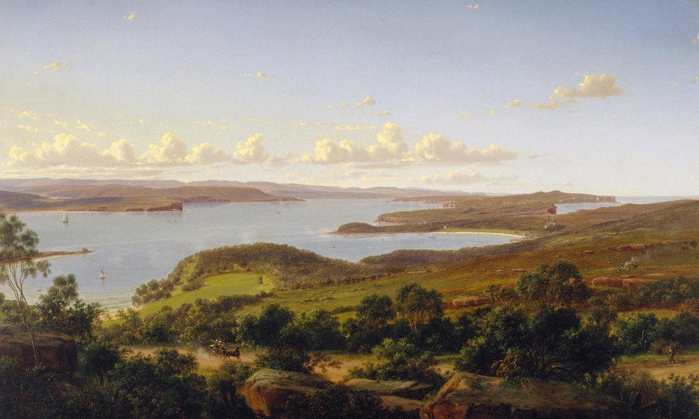 Sydney Heads By Eugen Von Guerard Fine Art Print
