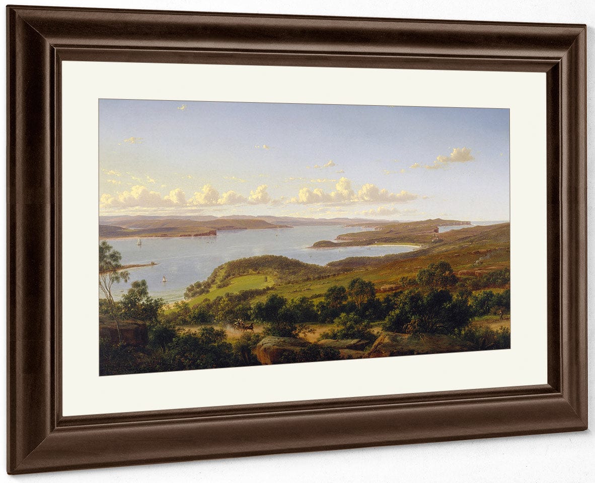 Sydney Heads By Eugen Von Guerard Fine Art Print