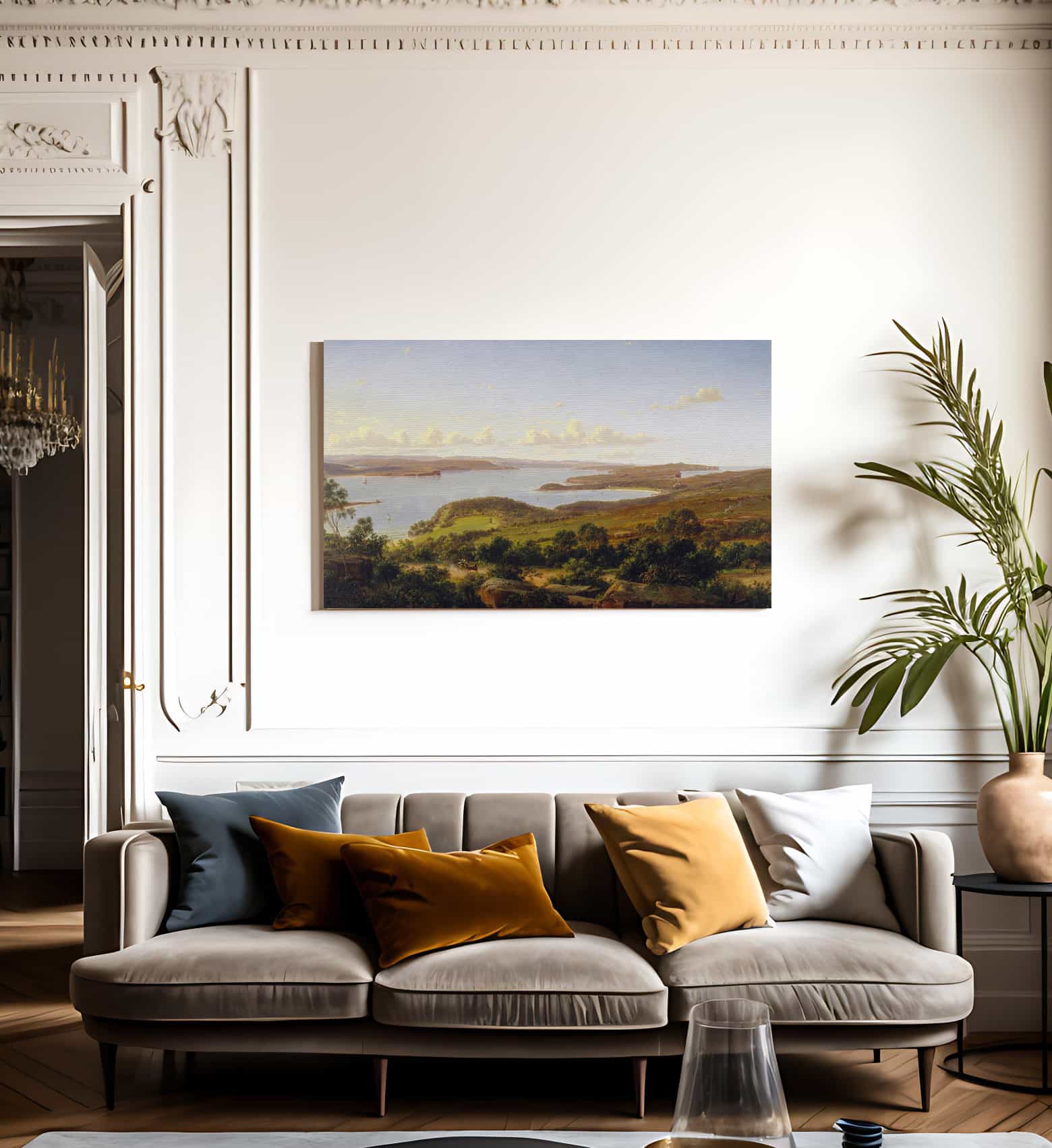 Sydney Heads By Eugen Von Guerard Fine Art Print