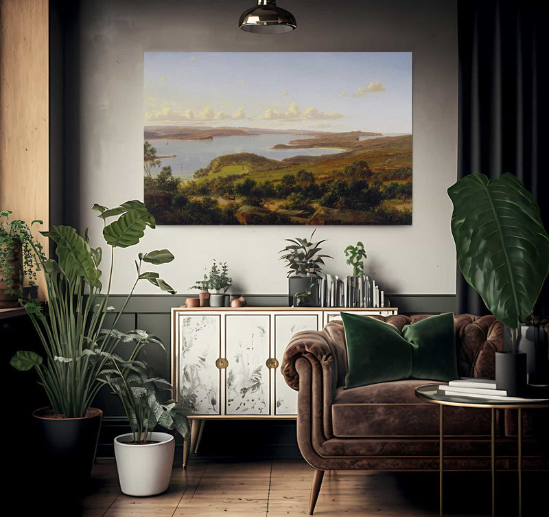 Sydney Heads By Eugen Von Guerard Fine Art Print