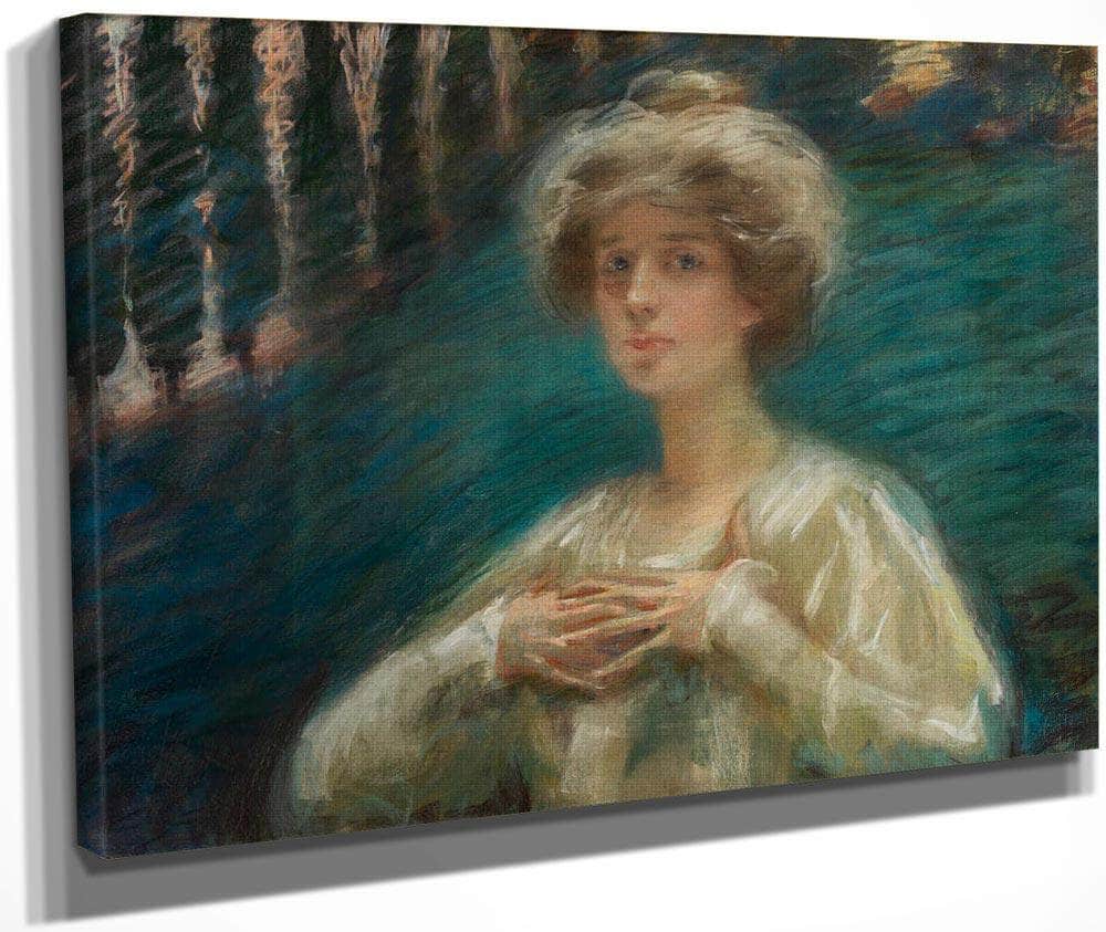 Sylvan Background By Alice Pike Barney Fine Art Print