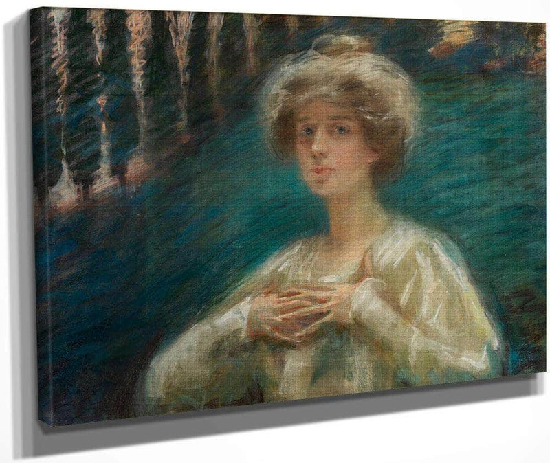 Sylvan Background By Alice Pike Barney Fine Art Print